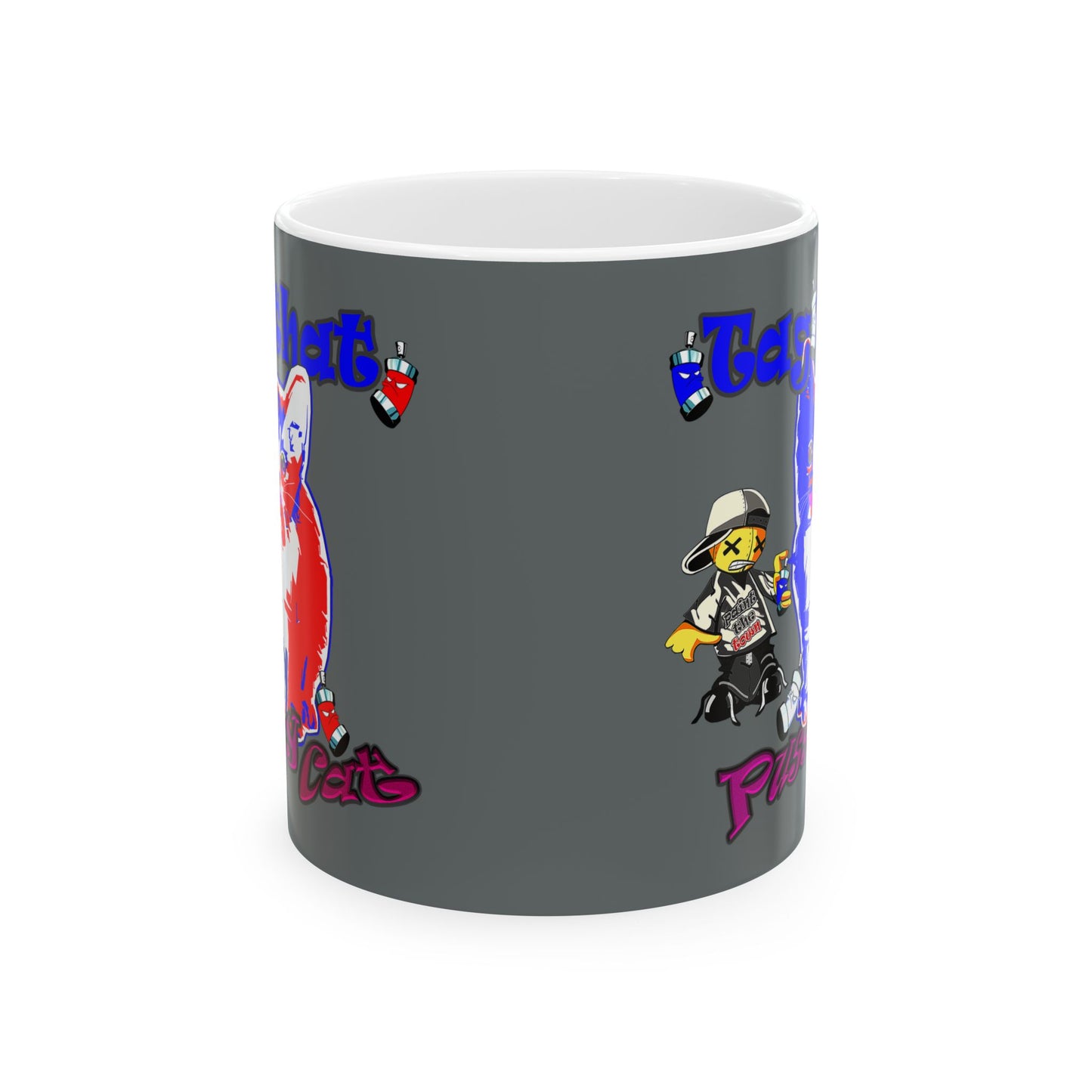tag that - White Mug (dark grey)
