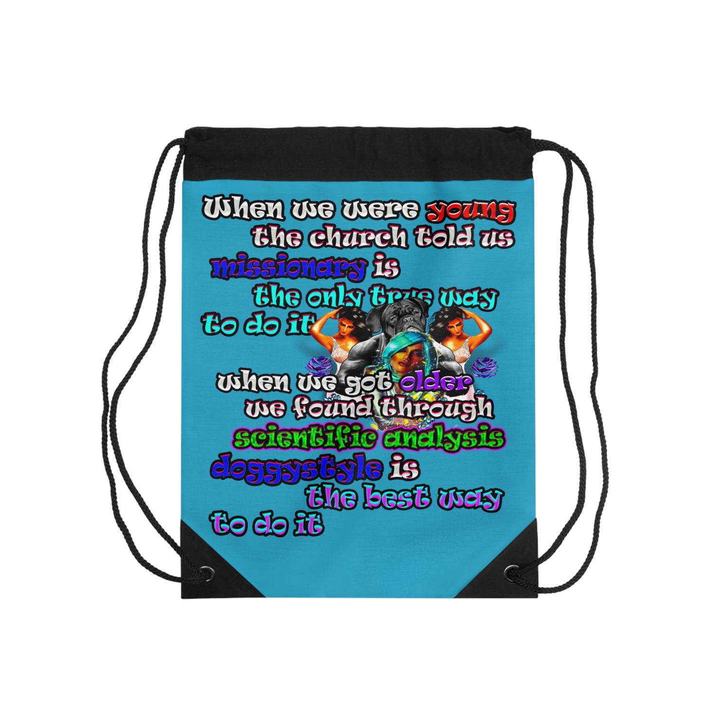 doggystyle - Drawstring Bag (turquoise)