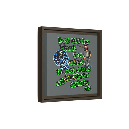 og - framed canvas art (dark grey)