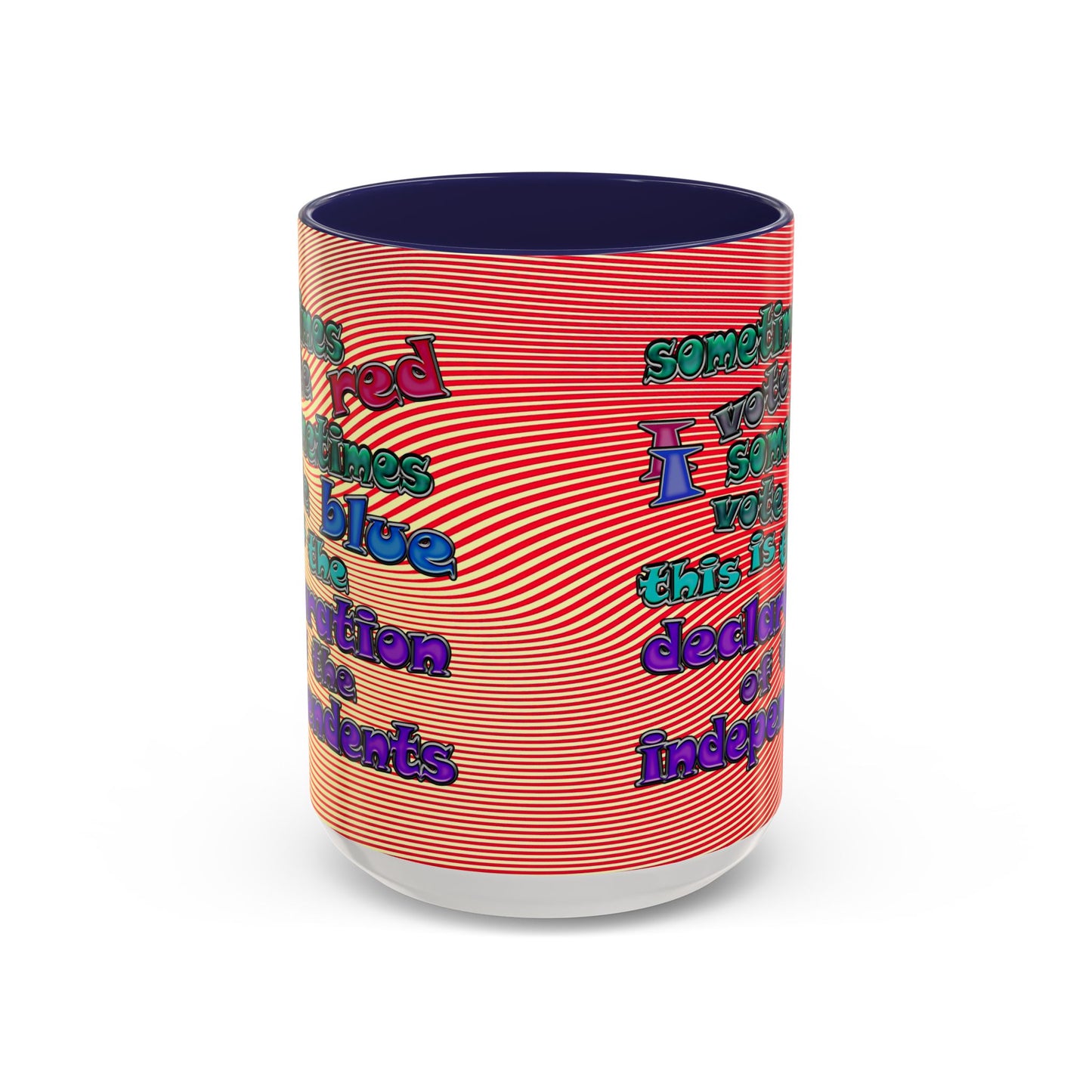 declaration of the independents - Accent Mug (yellow-orange wave)