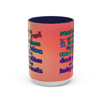 declaration of the independents - Accent Mug (yellow-orange wave)
