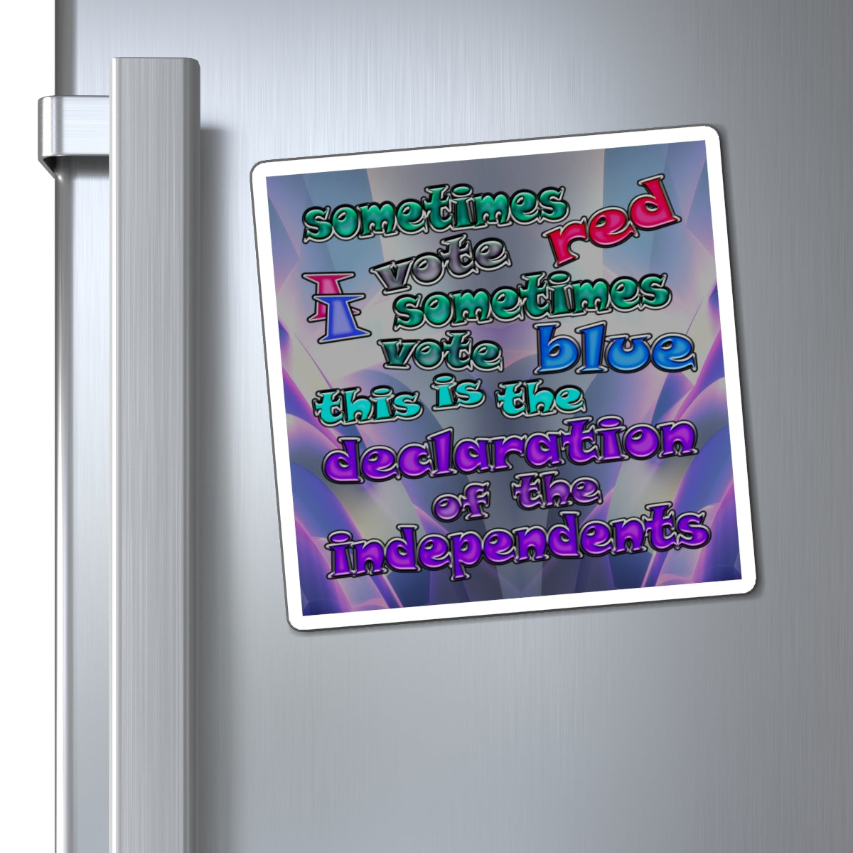 declaration of the independents - Magnets - (grey-pink wave)