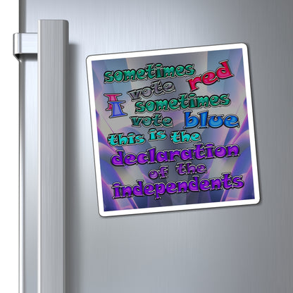 declaration of the independents - Magnets - (grey-pink wave)
