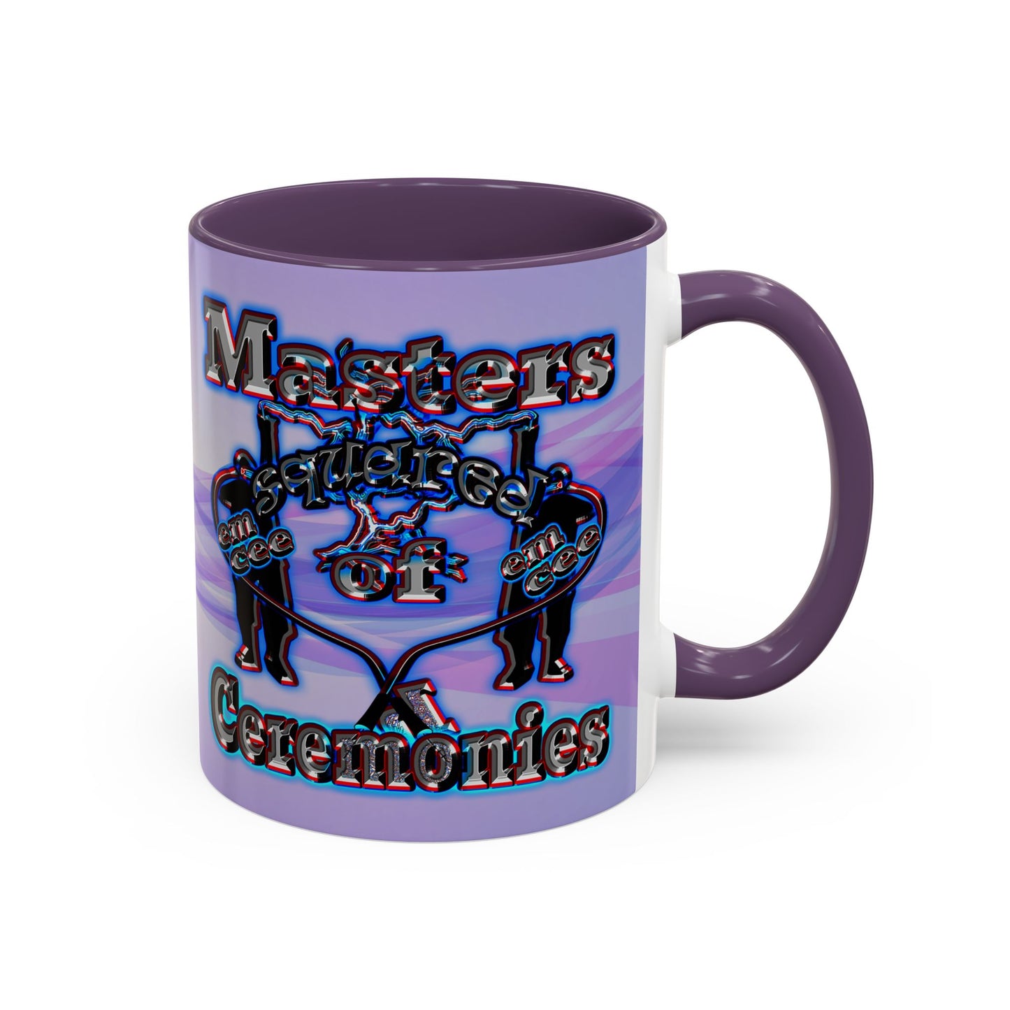 em cee squared - Accent Mug (light blue-pink wave)
