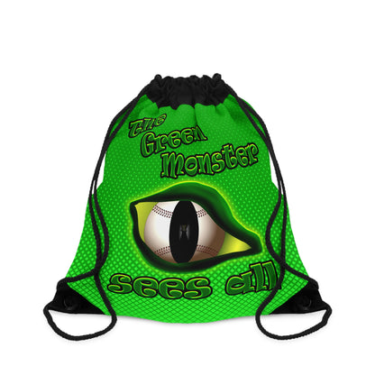 green monster - Drawstring Bag (logo green)