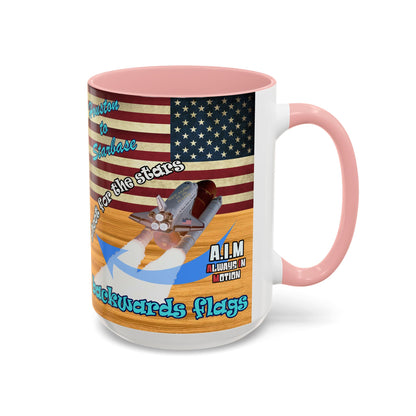 shoot for the stars - Accent Mug (butterscotch wood finish)