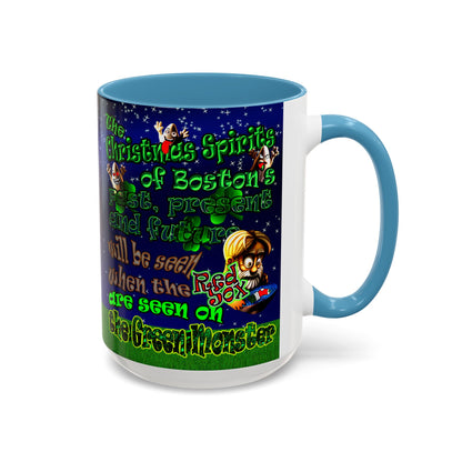 christmas spirits of boston - Accent Mug ('snoops' background)