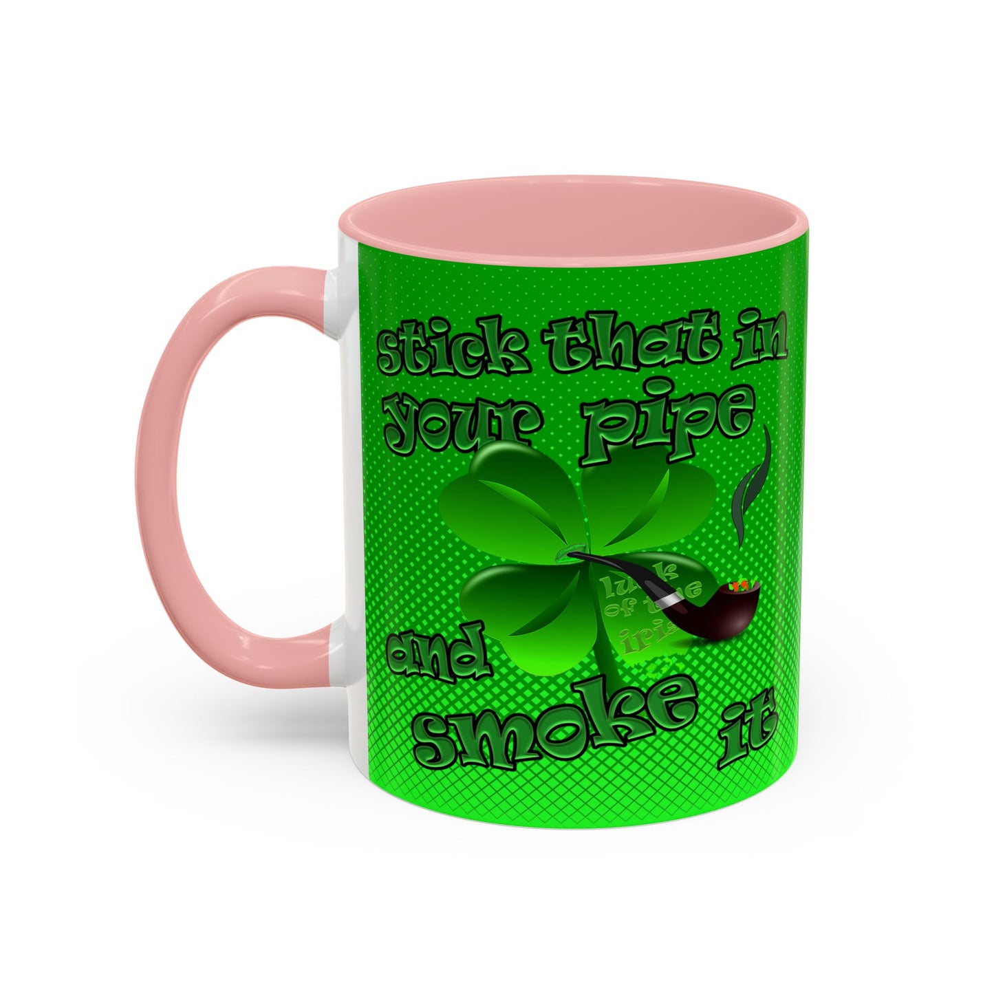 celtics logo - Accent Mug (logo green)