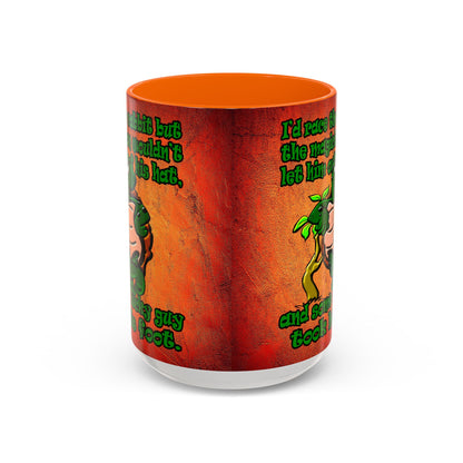 turtle race - Accent Mug (burnt orange)