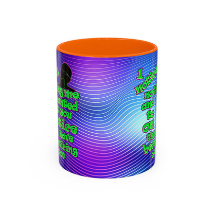 noticed you noticing - Accent Mug (purple wave)