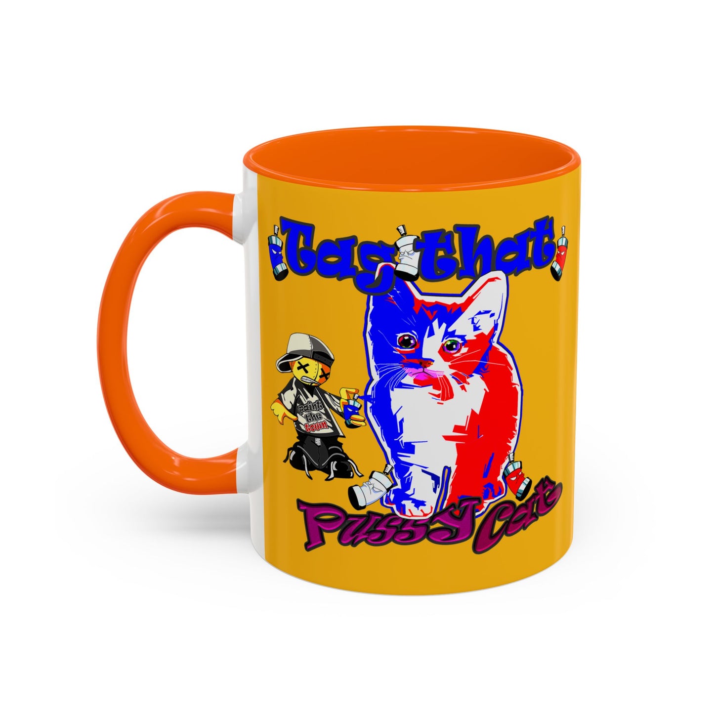 tag that - Accent Mug (yellow)