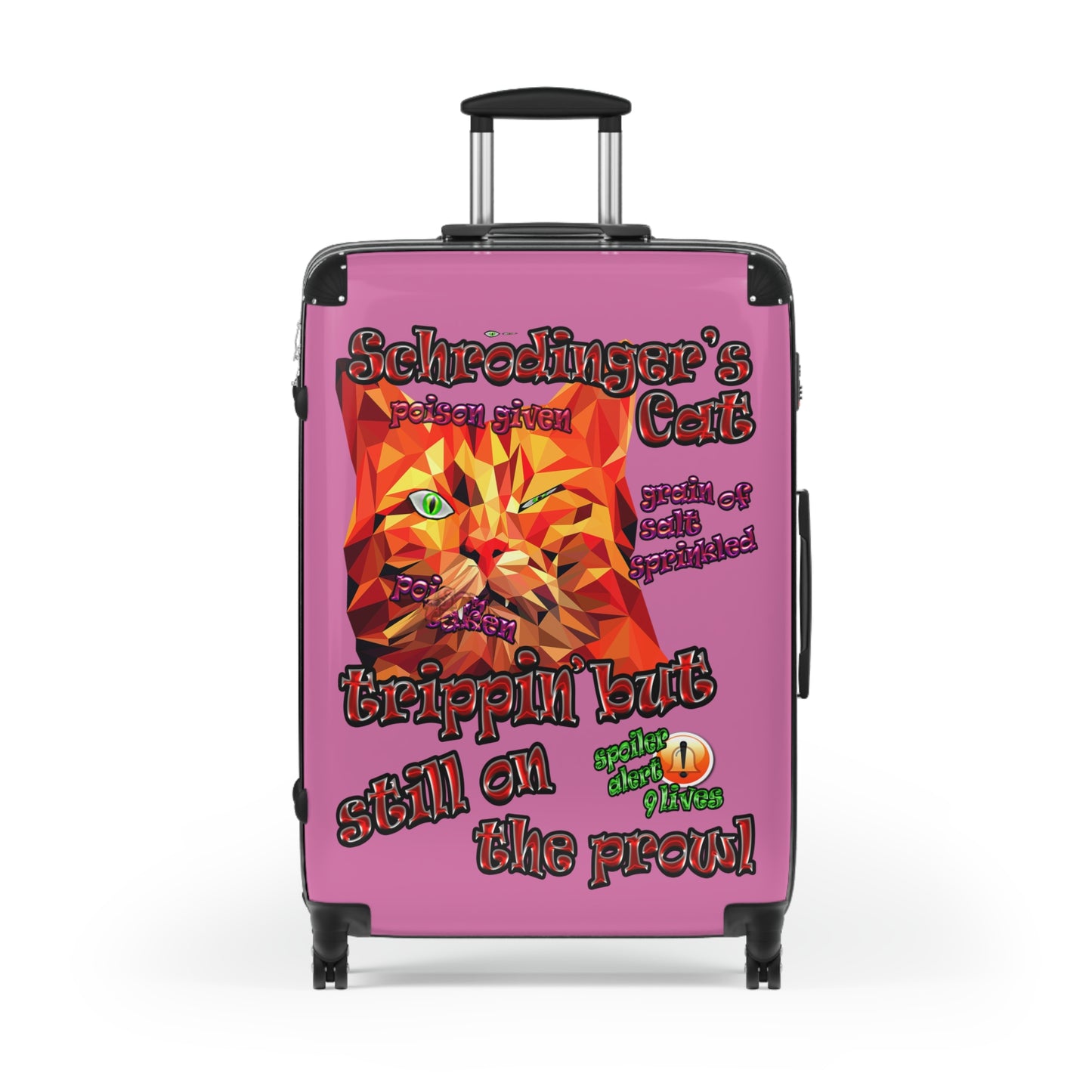 schrodinger's cat - Suitcase (light pink)