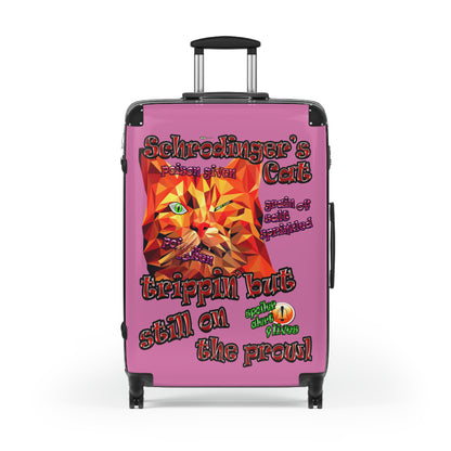 schrodinger's cat - Suitcase (light pink)