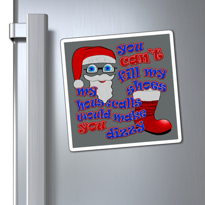santa's shoes - Magnets - (dark grey)