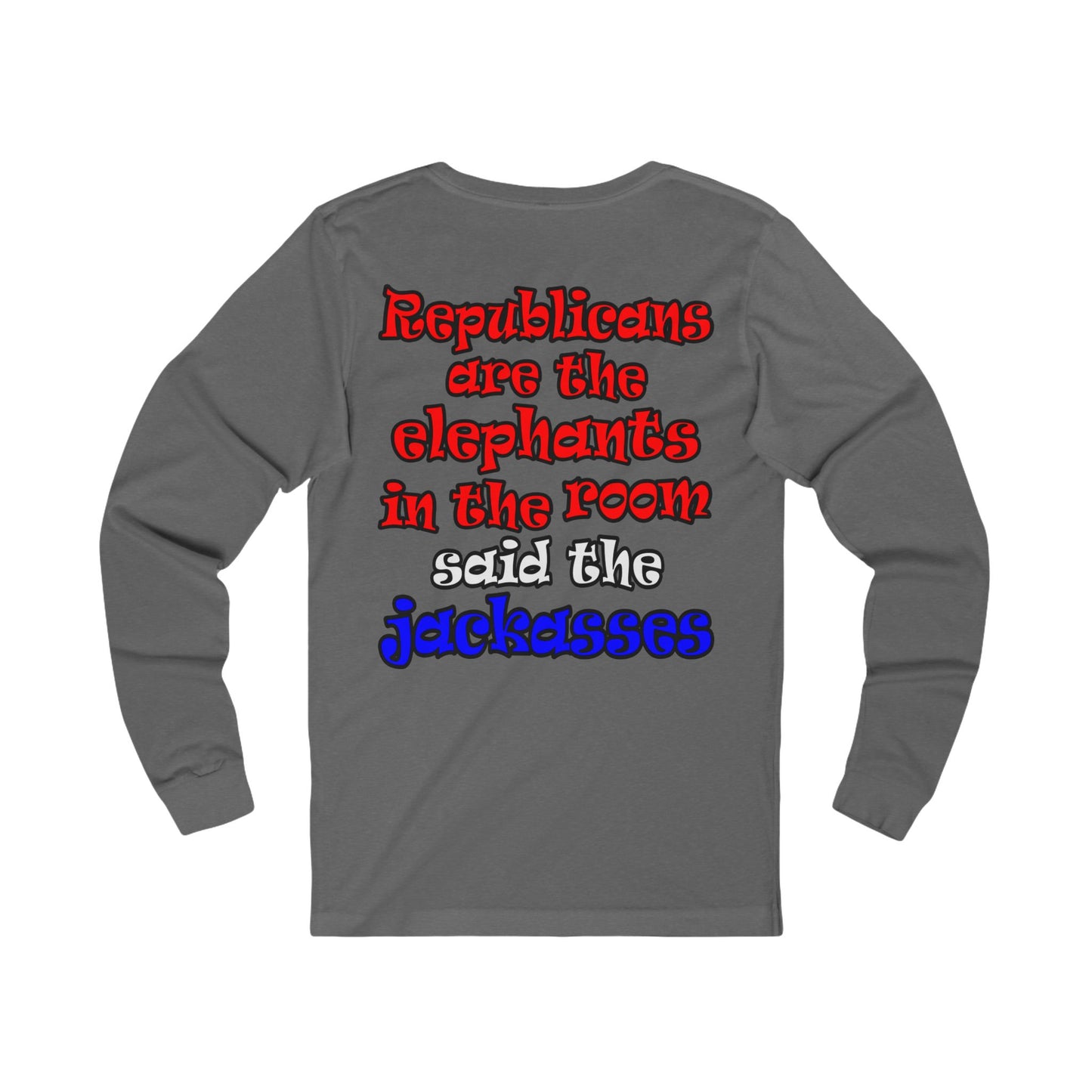 donkeys and elephants - Unisex Jersey Long Sleeve Tee