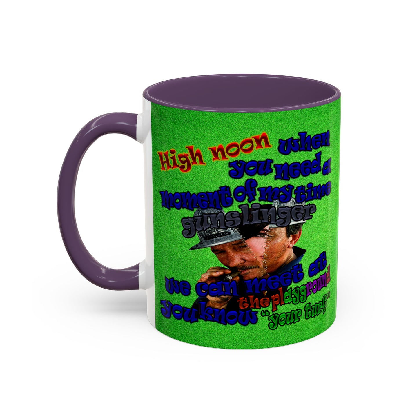 high noon - Accent Mug (green turf)