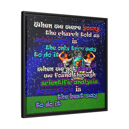 doggystyle - framed canvas art ('snoops' background)