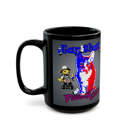 tag that - Black Mug (grey-light grey)