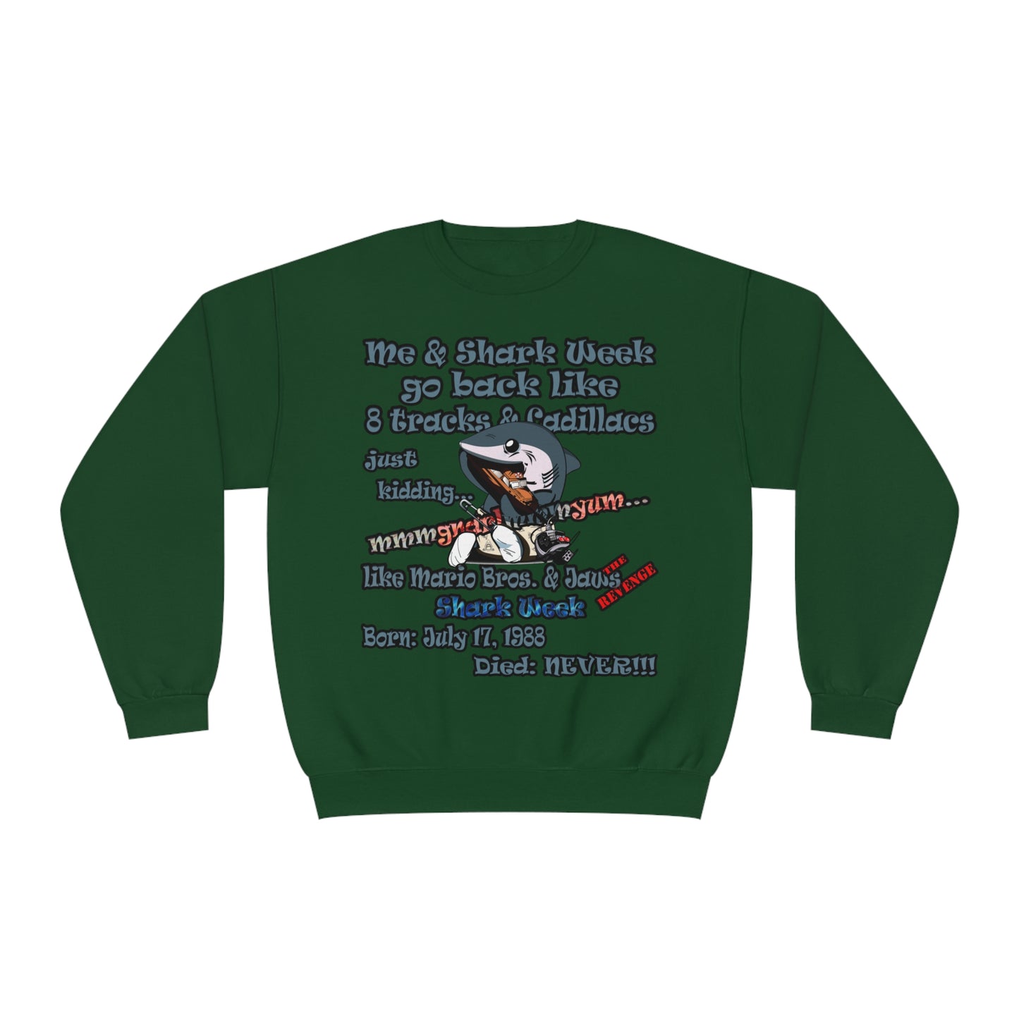 shark week - Unisex NuBlend® Crewneck Sweatshirt