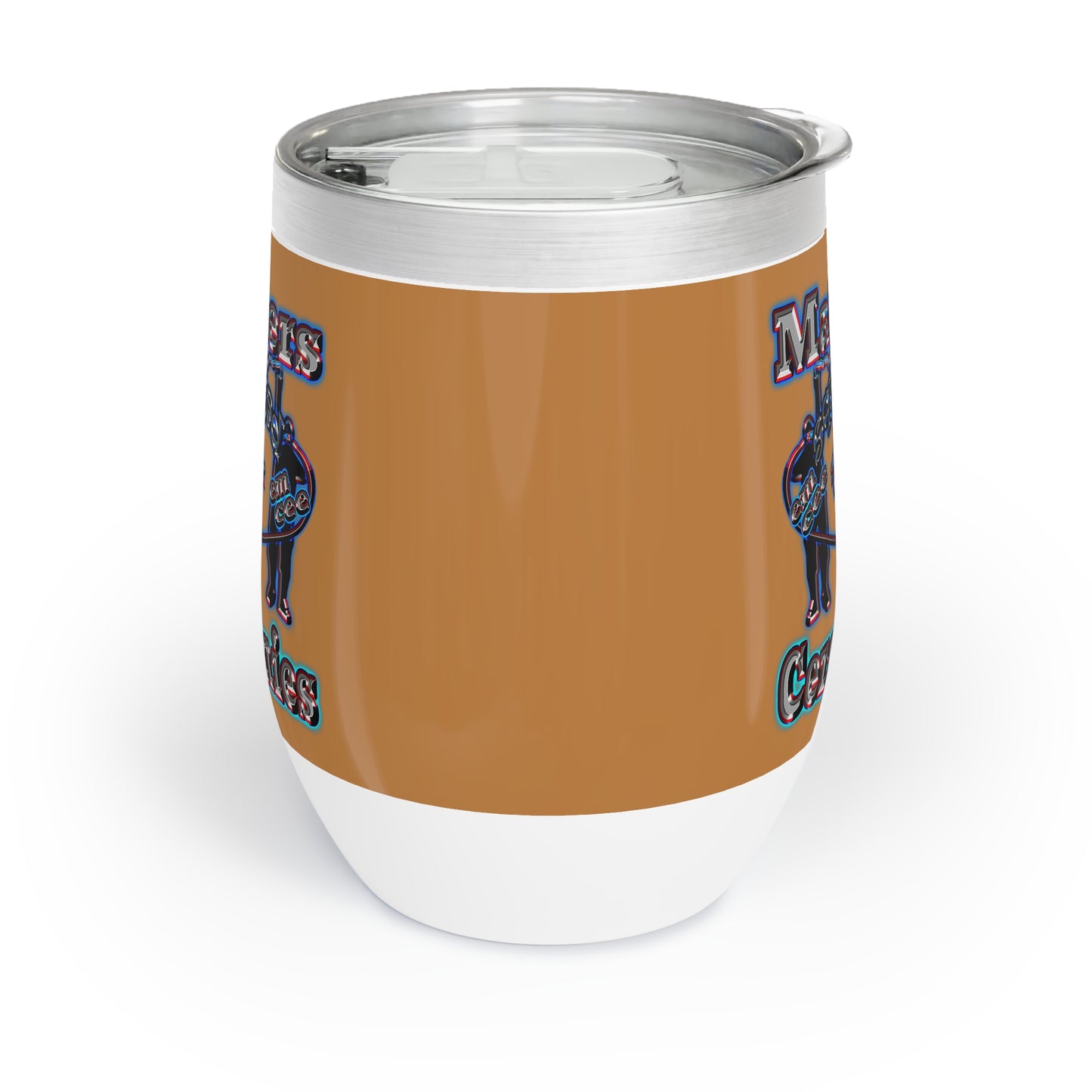 em cee squared - Chill Wine Tumbler (light brown)