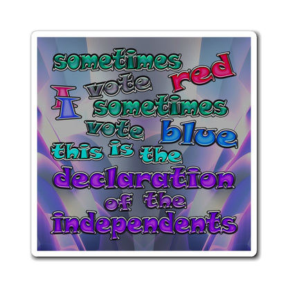 declaration of the independents - Magnets - (grey-pink wave)