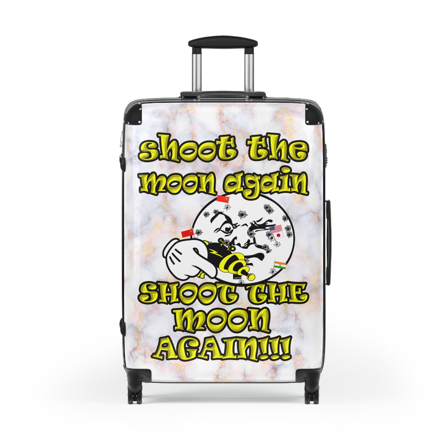 shoot the moon again - Suitcase (white marble)
