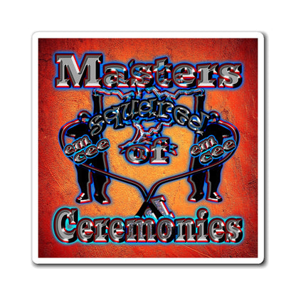 em cee squared - Magnets - (burnt orange)