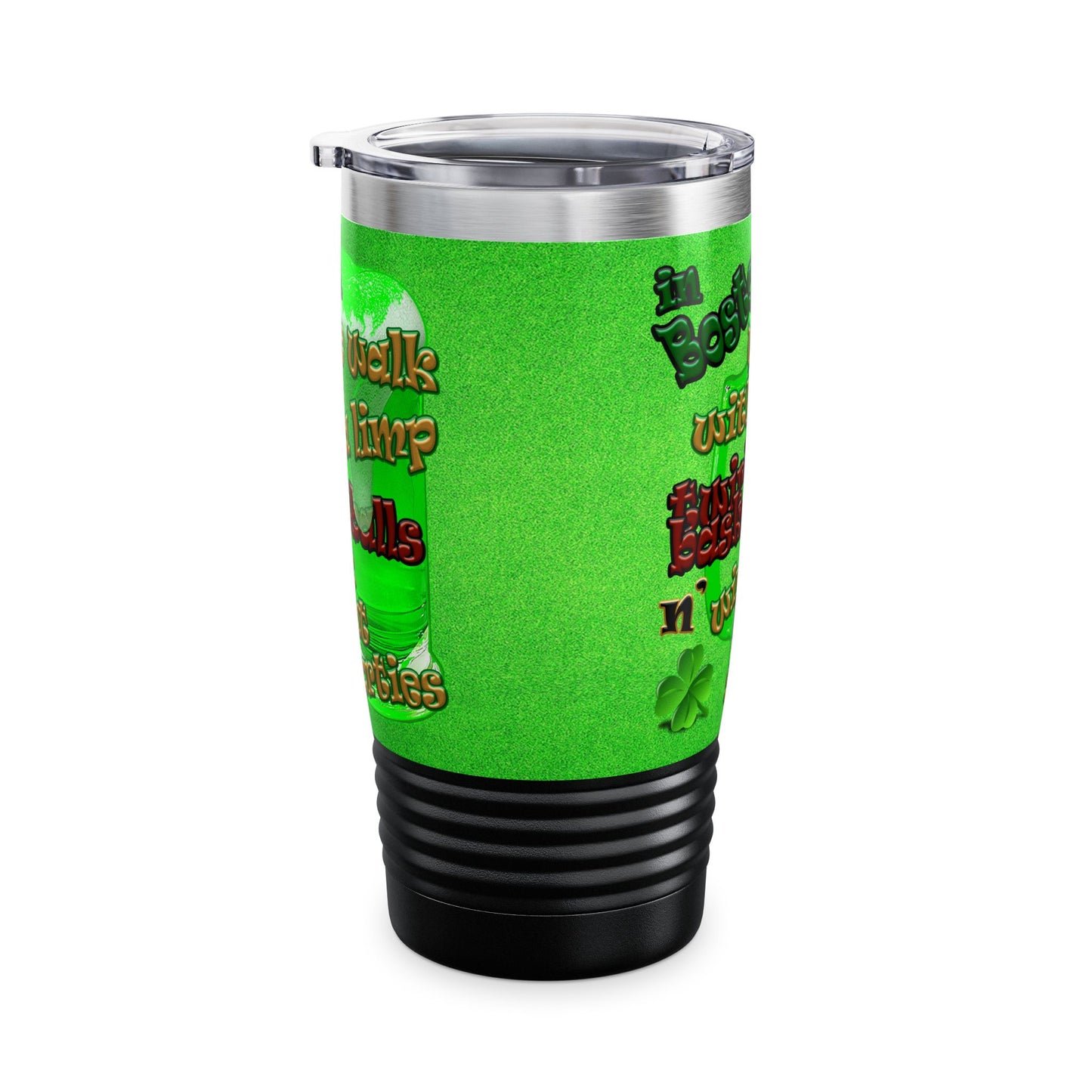 celtics logo - Ringneck Tumbler, 20oz (green turf)
