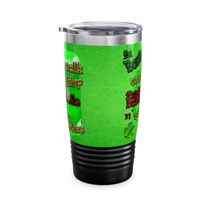 celtics logo - Ringneck Tumbler, 20oz (green turf)