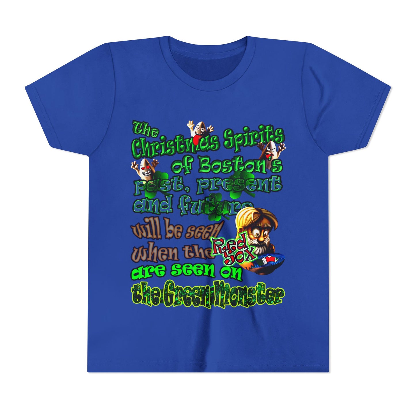 christmas spirits of boston - Youth Short Sleeve Tee