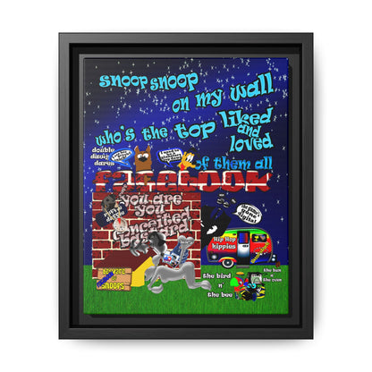 snoops - framed canvas art