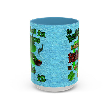 celtics logo - Accent Mug (faded blue)