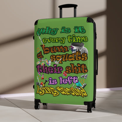 the bum's shit - Suitcase (green)