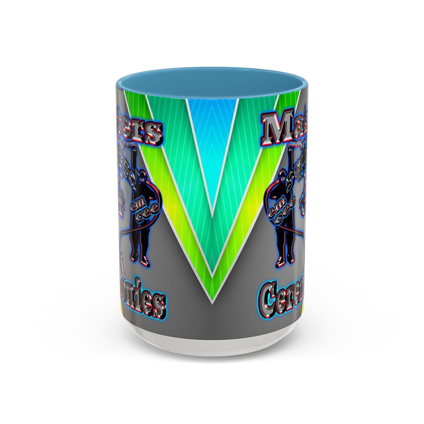 em cee squared - Accent Mug (rainbow split)