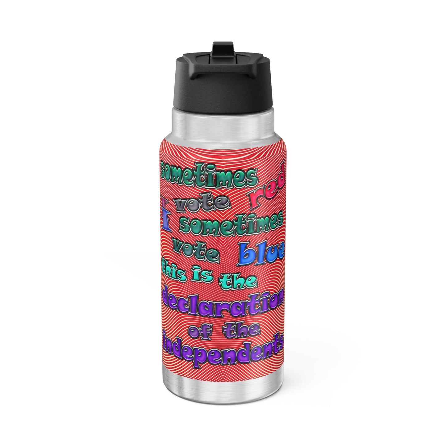 declaration of the independents - Gator Tumbler, 32oz  (yellow-orange wave)