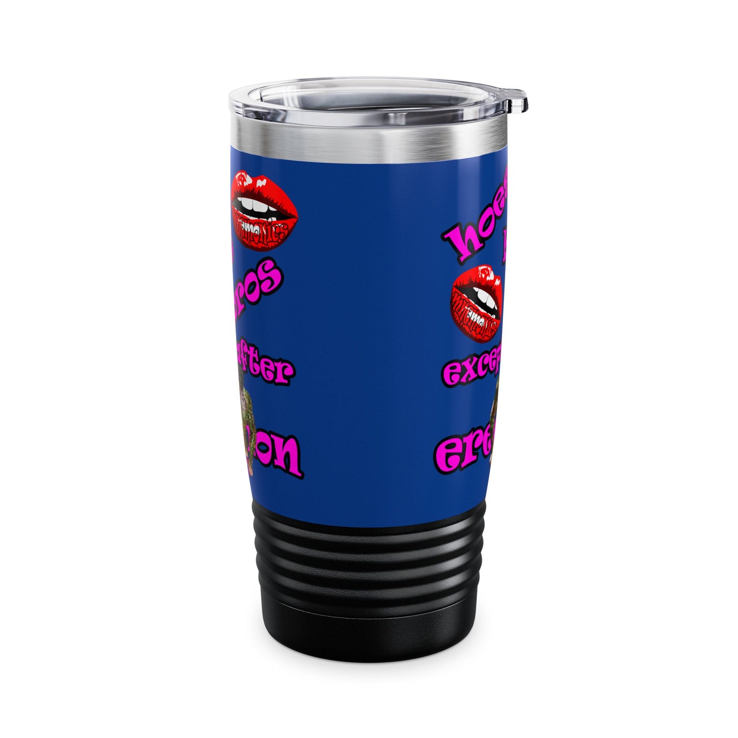 hoes b4 bros - Ringneck Tumbler, 20oz (dark blue)