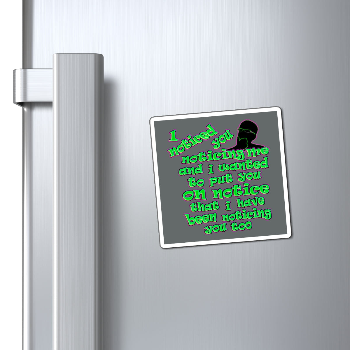 noticed you noticing - Magnets - (dark grey)