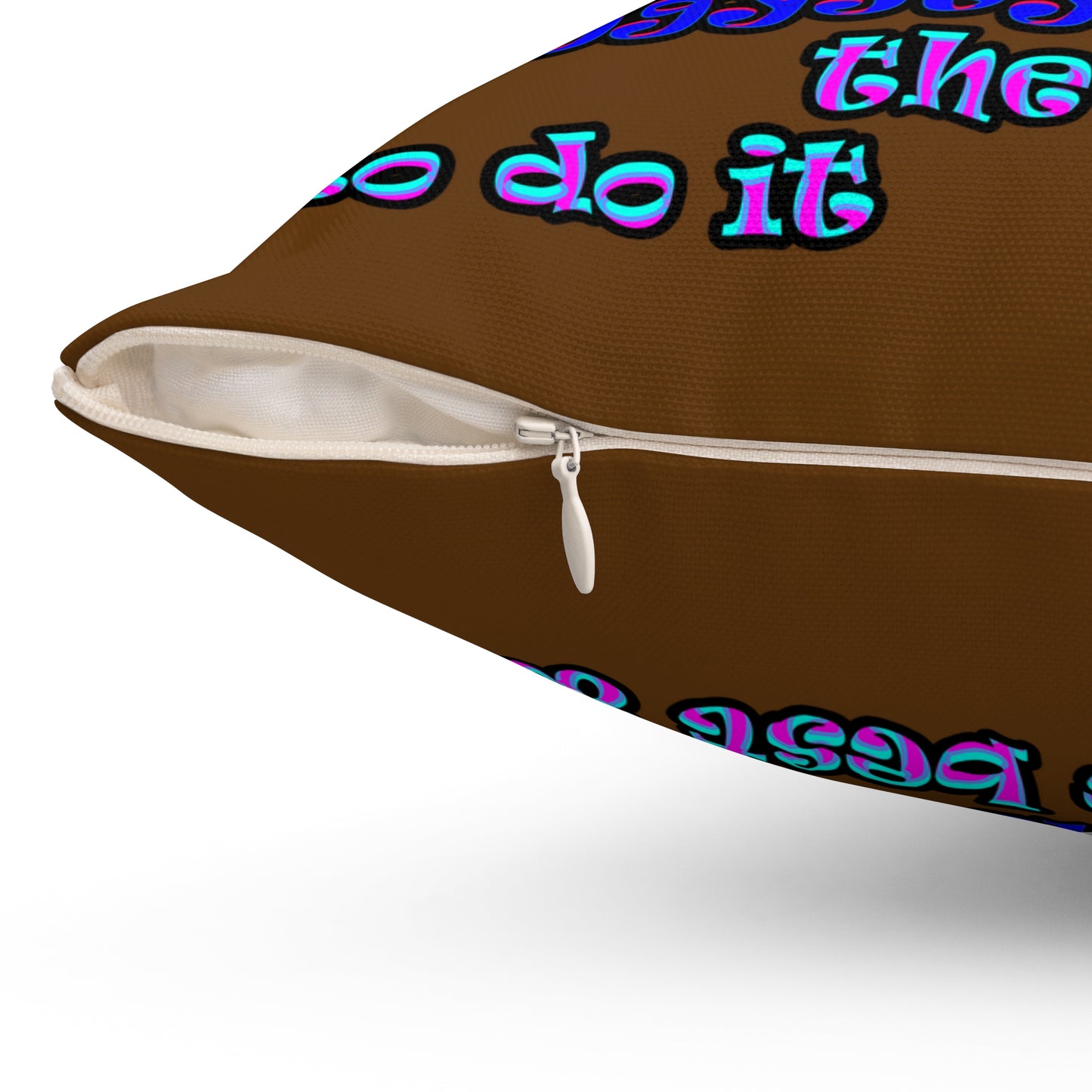 doggystyle - Spun Polyester Square Pillow - (brown)