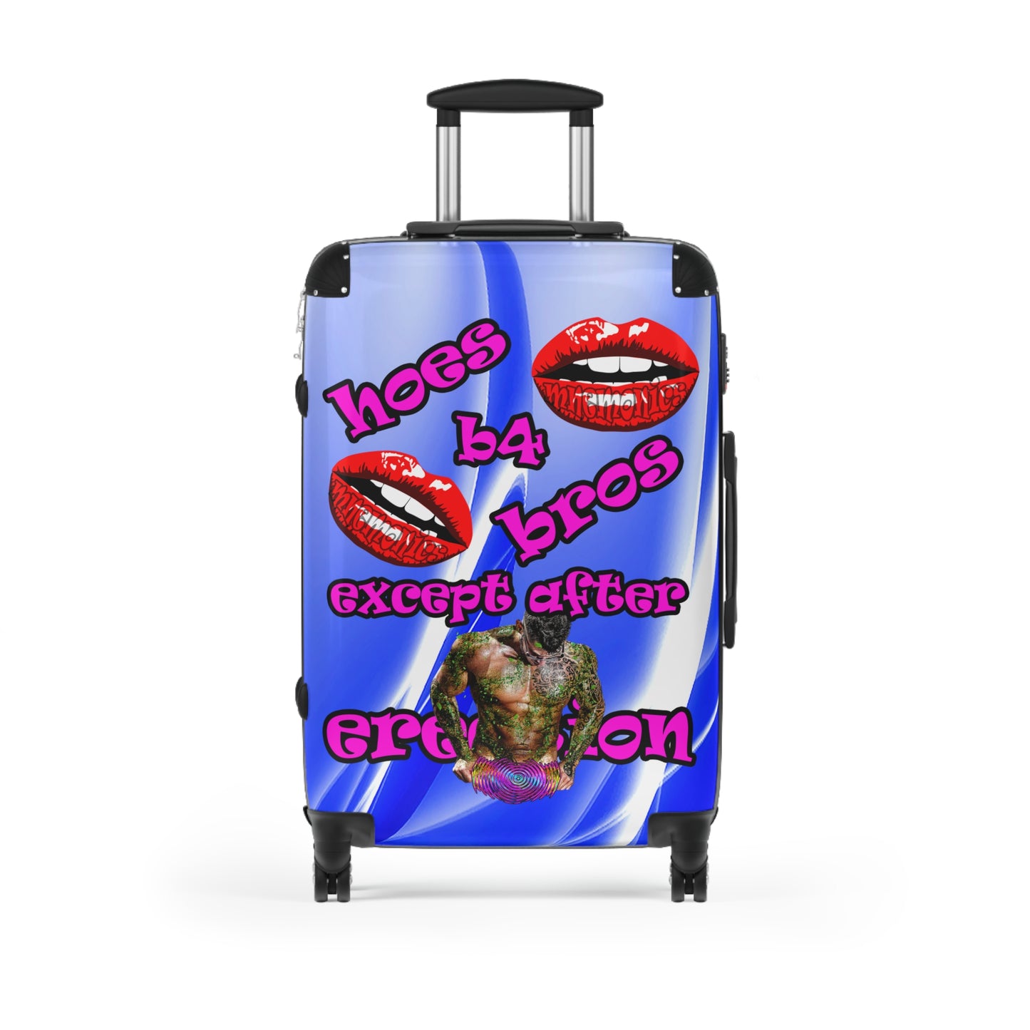 hoes b4 bros - Suitcase (blue-white wave)