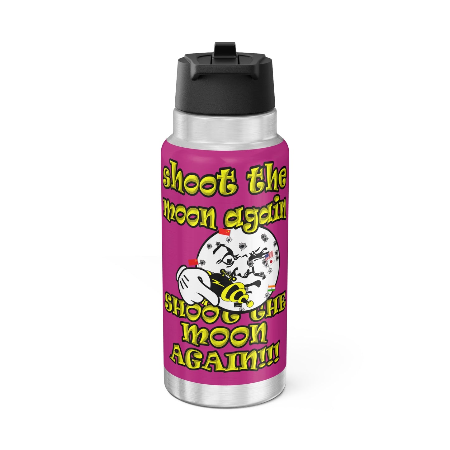 shoot the moon again - Gator Tumbler, 32oz (pink)