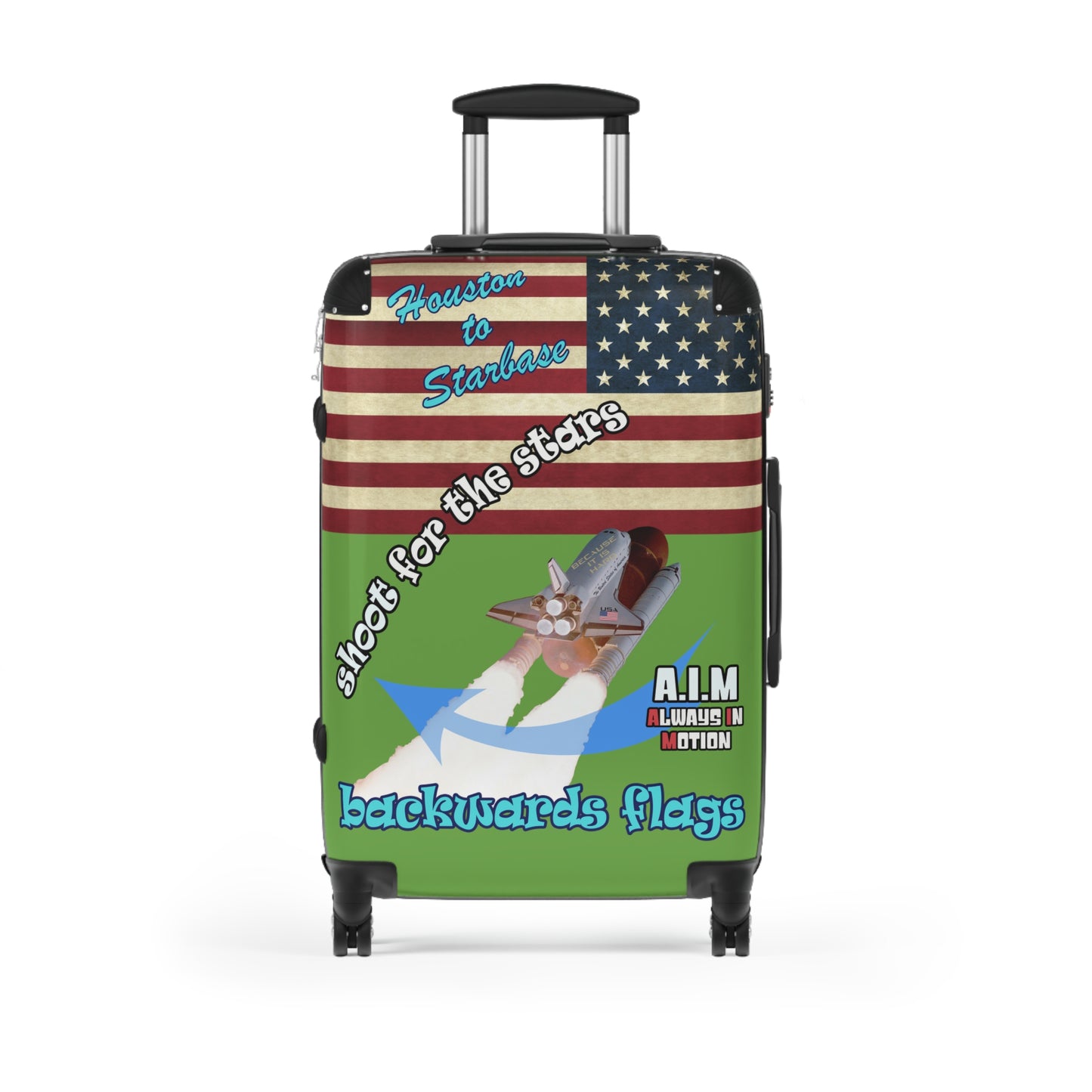 shoot for the stars - Suitcase (green)