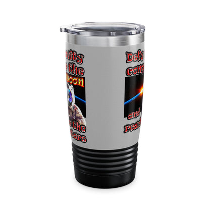 defy conquer reach - Ringneck Tumbler, 20oz (light grey)