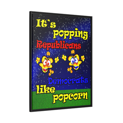 popping like popcorn - framed canvas art ('snoops' background)