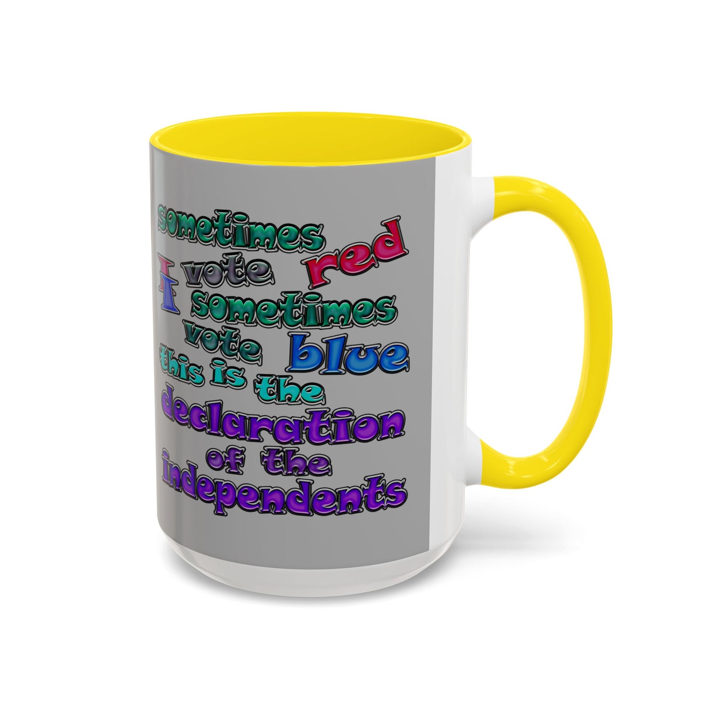 declaration of the independents - Accent Mug (light grey)