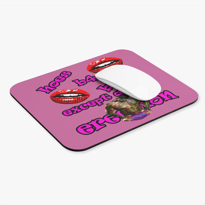 hoes b4 bros - Mouse Pad (Rectangle) (light pink)