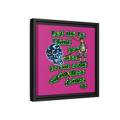 og - framed canvas art (pink)
