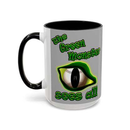 green monster - Accent Mug (light grey)