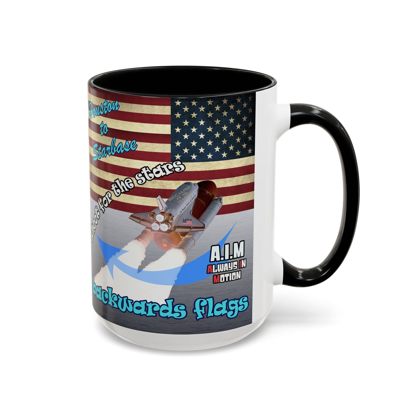 shoot for the stars - Accent Mug (brushed nickel)