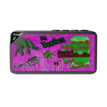 celtics logo - Jabba Bluetooth Speaker (pink swirl)
