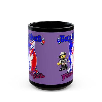 tag that - Black Mug (light purple)